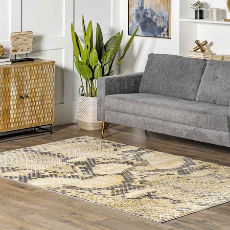 Nuloom Alexandrine Modern Snake Print Area Rug 4ft x 5ft 7in BDCH10A-406